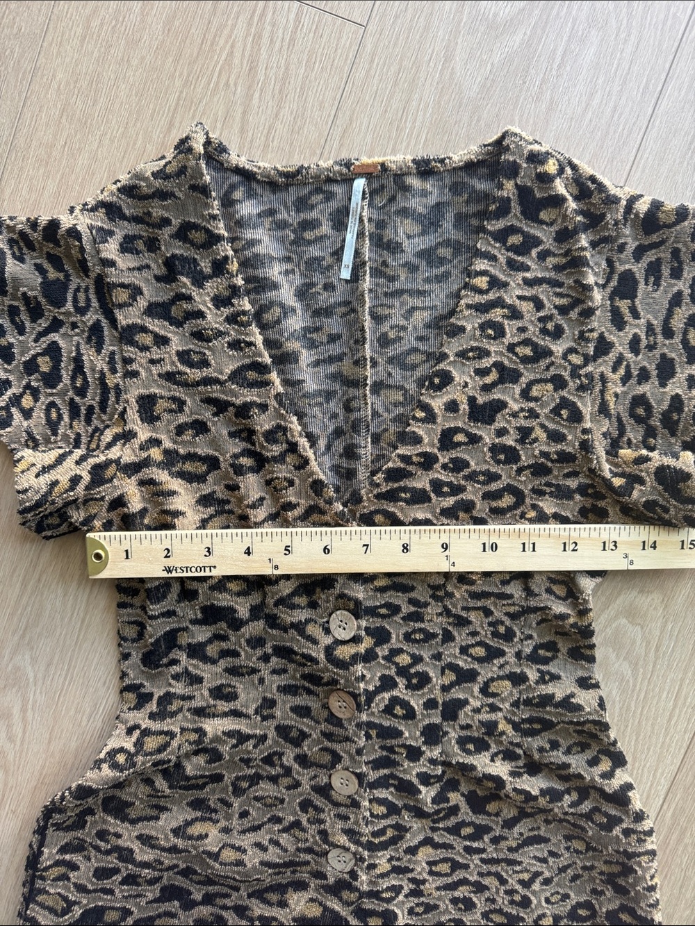 Free People Phoenix Romper Leopard Print Size XS - Picture 12 of 15